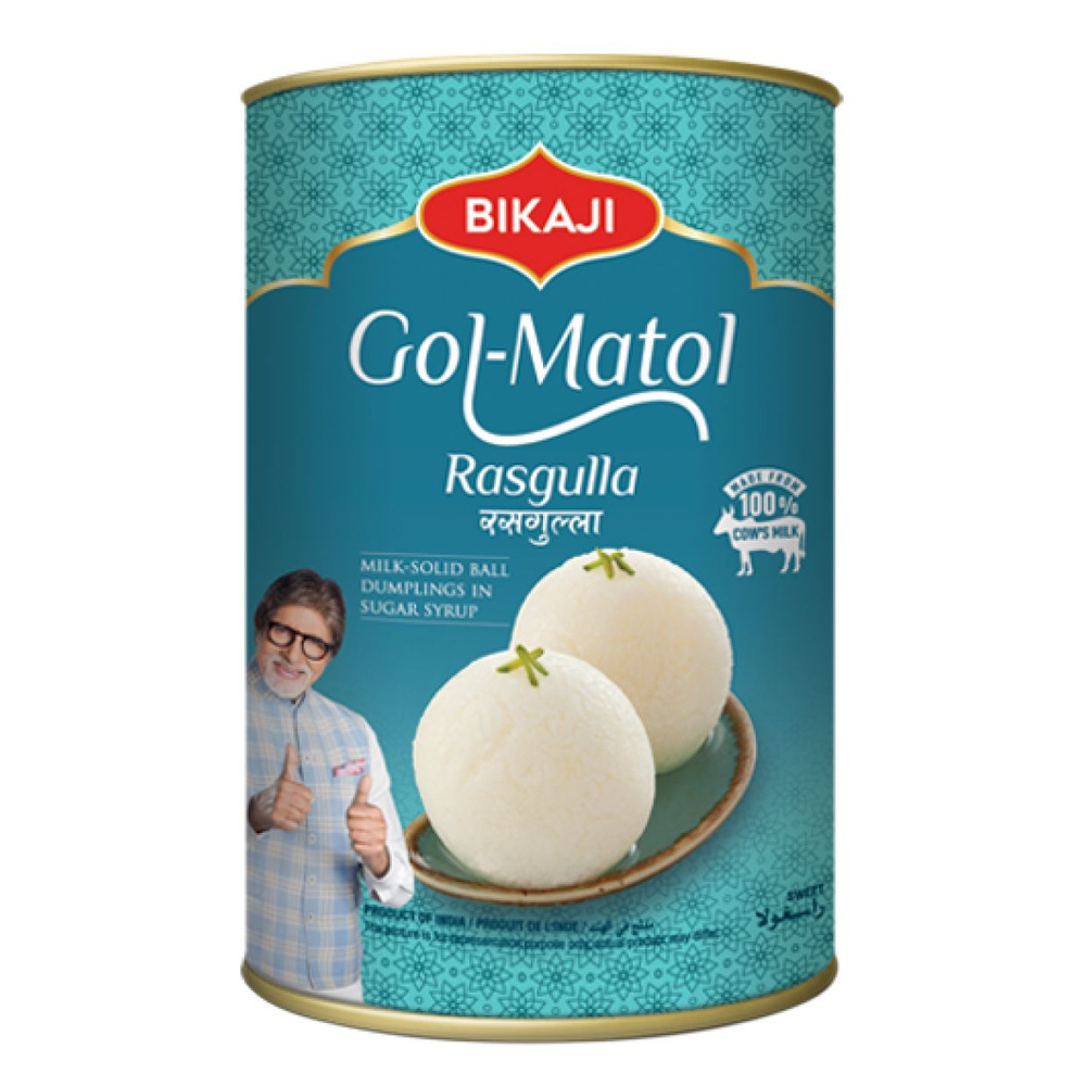 Шарики в сиропе Bikaji индийская сладость Гол Матол Расгулла, Gol Matol Rasgulla, 1250 г  #1