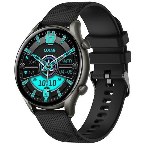 Смарт-часы Colmi i20 black frame silicone Strap черный #1