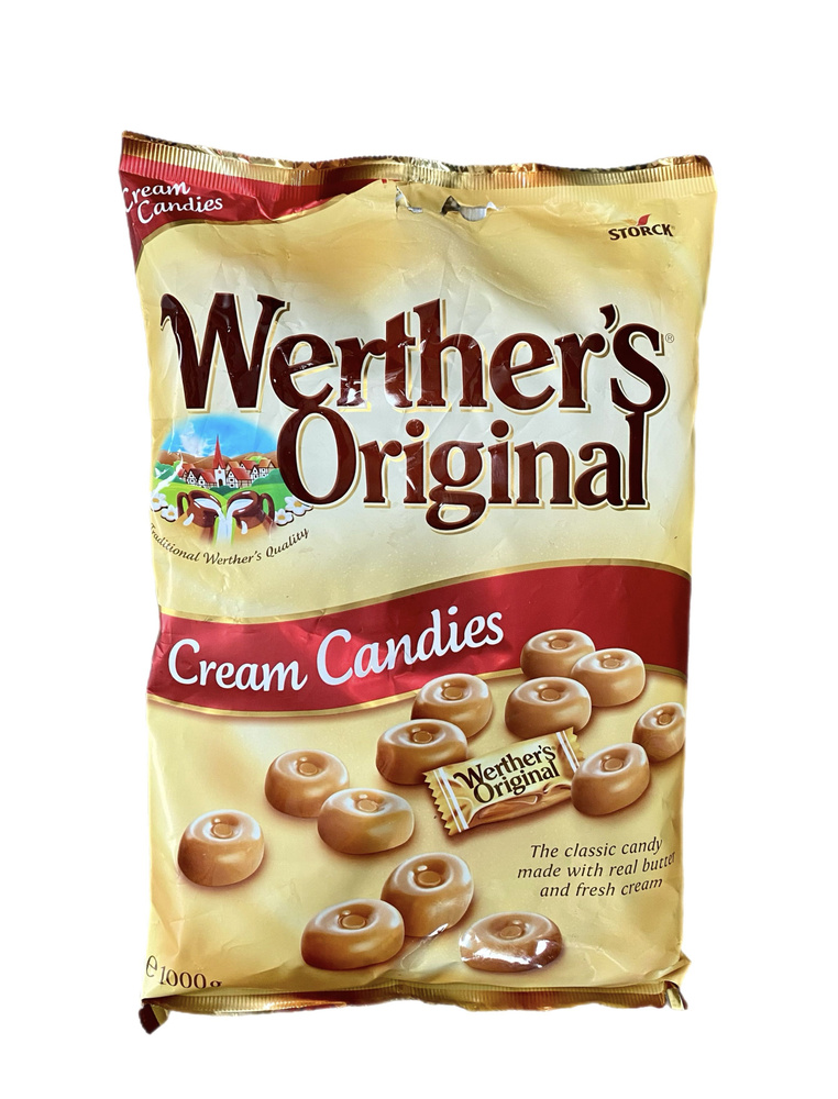 Конфеты Werther's Original cream candies, сливочная карамель, БОЛЬШАЯ УПАКОВКА 1 кг (из Финляндии)  #1