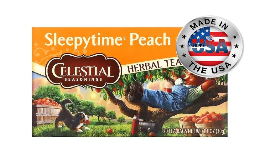 Celestial Seasonings Sleepytime травяной чай без кофеина персик 20 ...