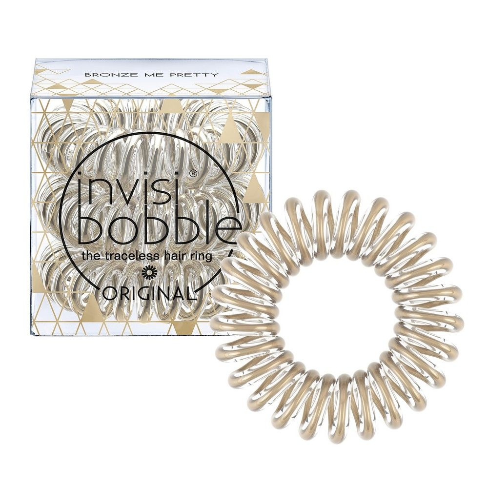 Резинка-браслет для волос invisibobble Time To Shine Bronze Me Pretty 3 штуки  #1