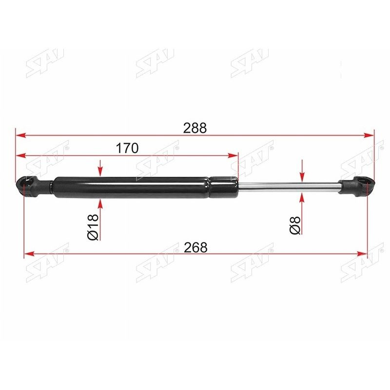 IPSAIP_ST-84430-AV600 Амортизатор крышки багажника NISSAN PRIMERA P12 седан 01-08  #1