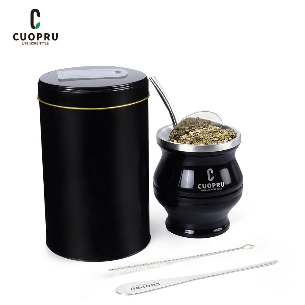 Калабас для мате CUOPRU "Комплект для чая мате" купить c доставкой на ...