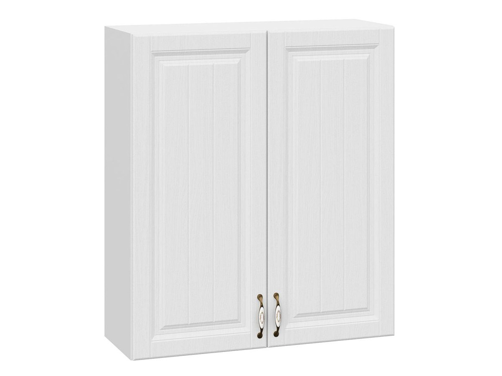 Кухонный модуль Прованс, навесной шкаф с полками, 80х29.6х91.2 см Белый ...