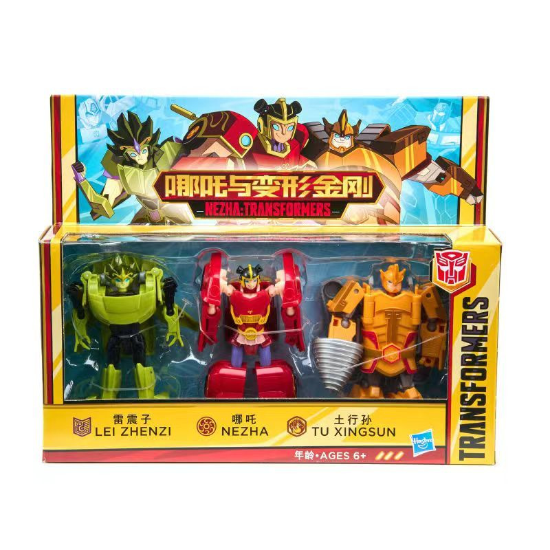 Игрушка Hasbro Трансформеры Nezha:Transformers Lei Zhenzi & Nezha & Tu Xingsun 10cm E4808  #1