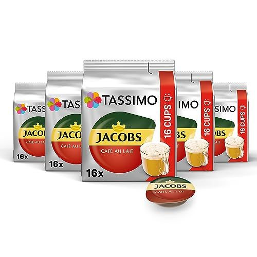 Кофе в капсулах Tassimo Jacobs Cafe au Lait, 80 капсул #1