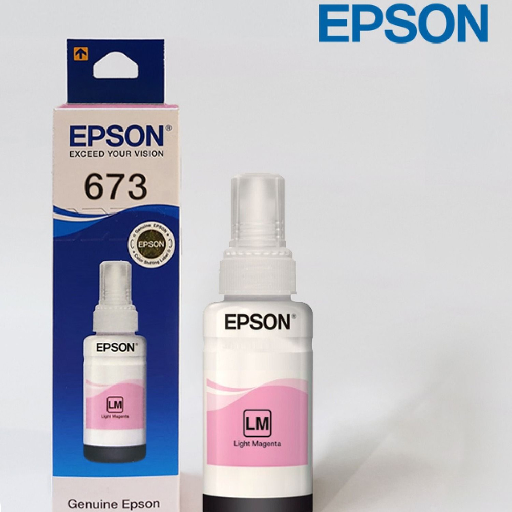 Контейнер чернилами EPSON T6736 (C13T67364A) светло-пурпурный (light magenta) для L800  #1