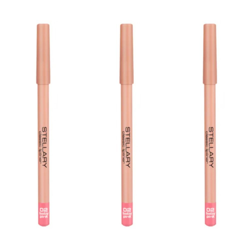 Stellary Карандаш для губ Classic Lipliner тон 02, 1,35 г, 3 шт #1