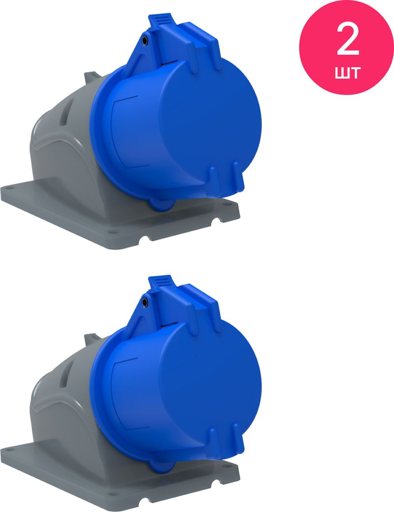 Розетка силовая IEK / ИЭК Magnum ССИ-123 в корпусе из самозатухающего ...