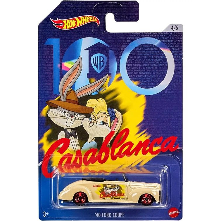 HLK31 Машинка металлическая игрушка Hot Wheels тематическая Warner Bros. коллекционная модель премиальная #1