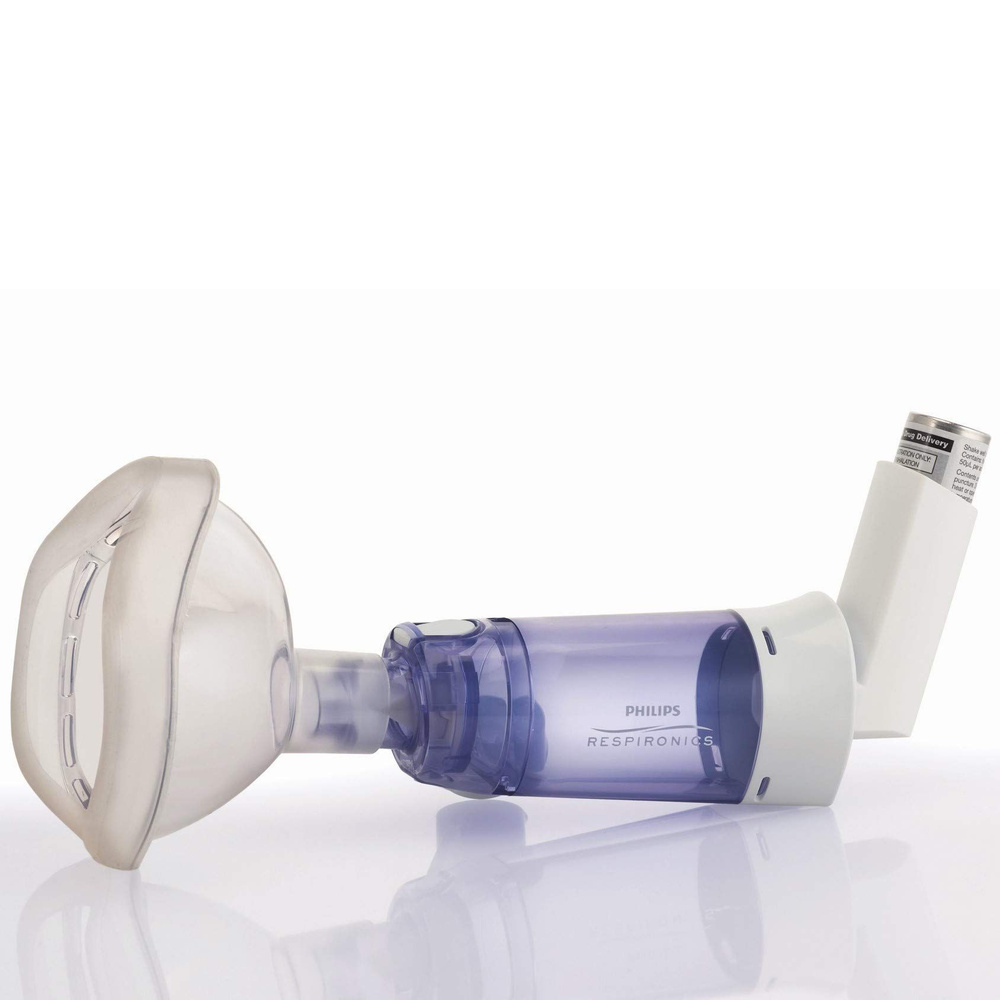 Спейсер для ингалятора Philips Respironics OptiChamber Diamond с большой маской от 5+ лет #1