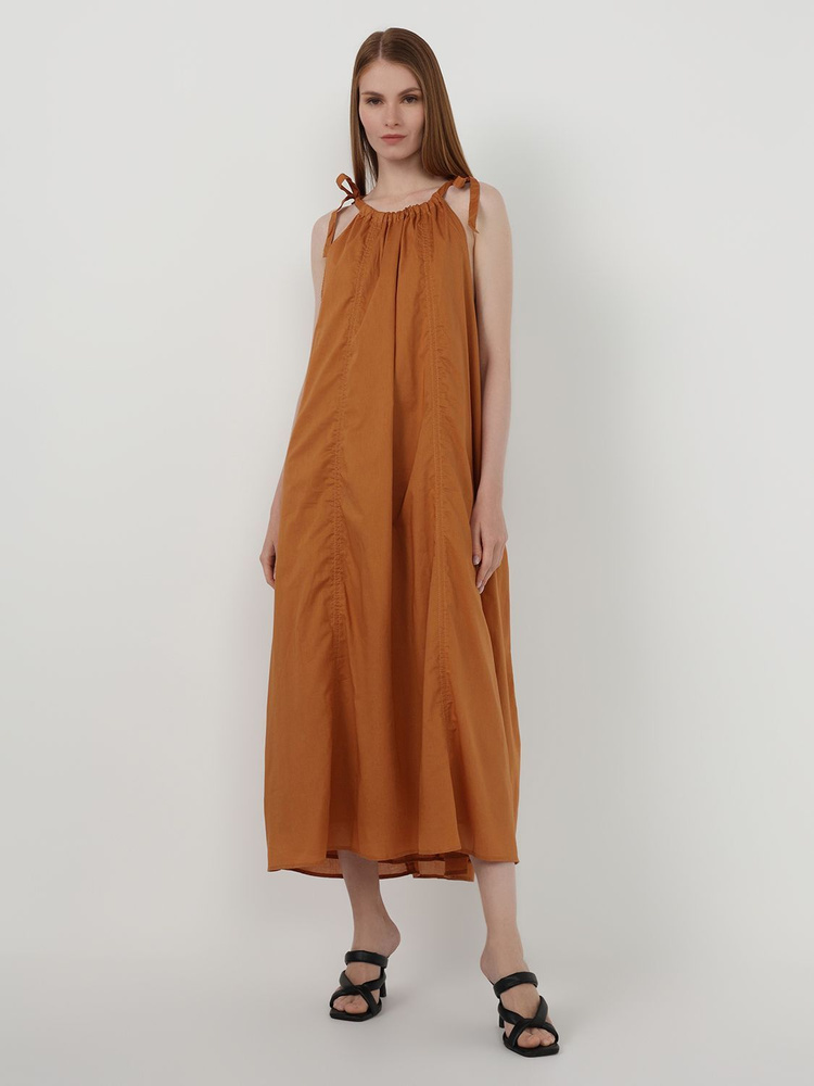 Платье H&M, цвет: ржавый коричневый. 994211001. Размер M (44/46 ...