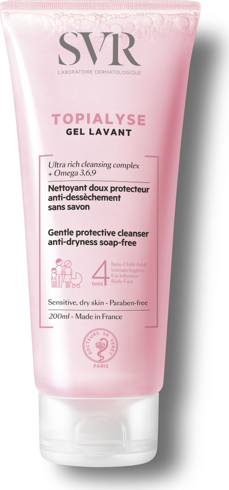 SVR / СВР Гель для умывания лица Topialyse очищающий, для сухой кожи, с ...