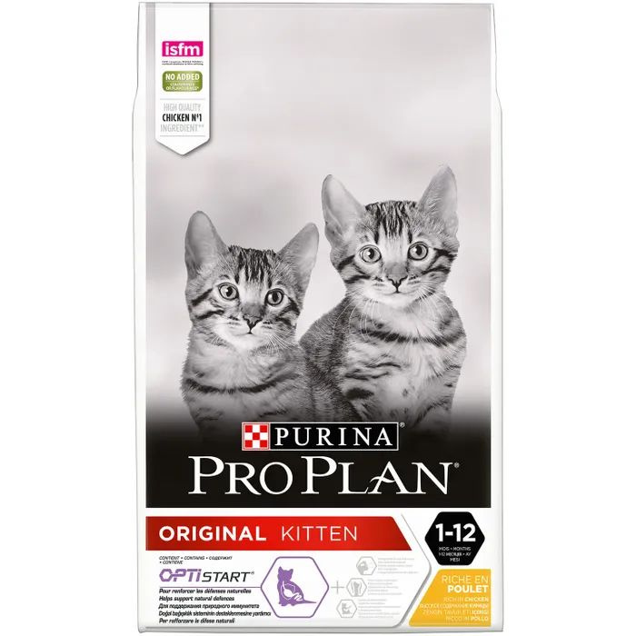 Корм сухой Purina Pro Plan для котят до года 10 кг, с высоким содержанием курицы  #1