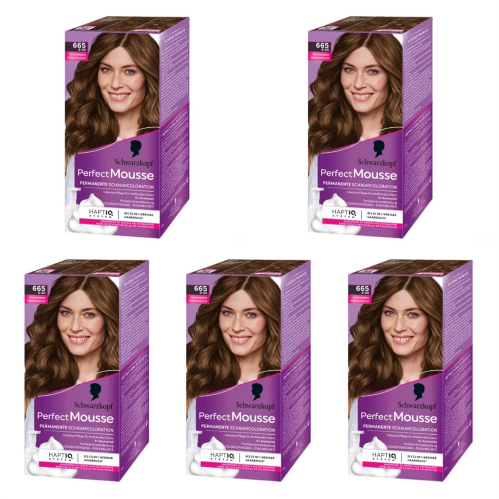 Schwarzkopf Perfect Mousse тон 665 Краска-мусс для волос, Шоколадное ...