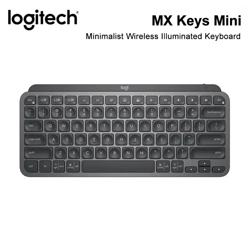 Logitech Клавиатура беспроводная MX Keys Mini, Английская раскладка ...