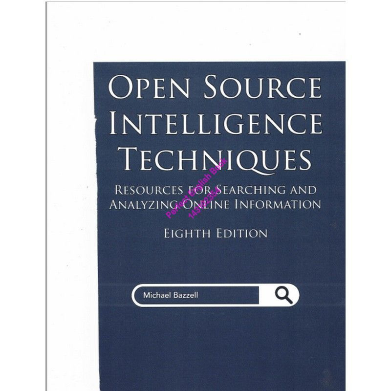 Open Source Intelligence Techniques Resources For Searching English paper books #1