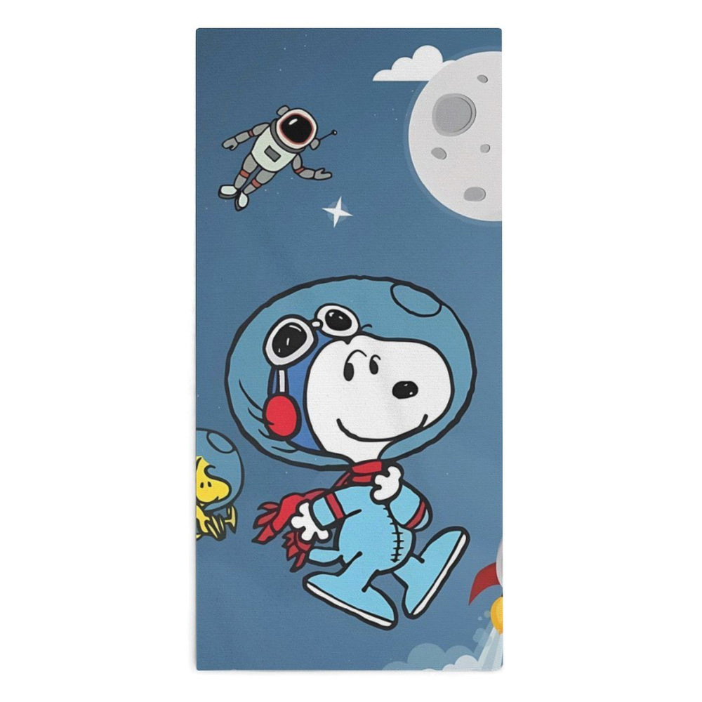 SNOOPY Полотенце для лица, рук, Микрофибра, 30x70 см, разноцветный, 1 шт.  #1