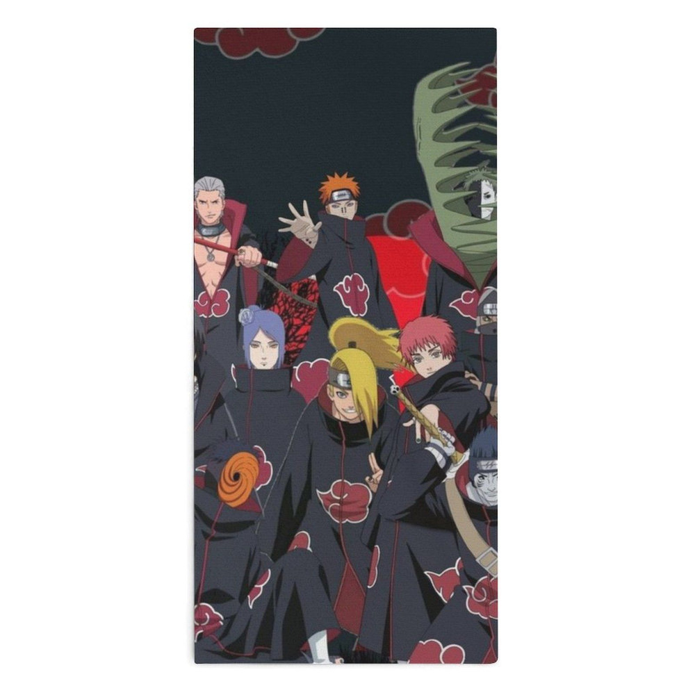 Naruto Полотенце для лица, рук, Микрофайбер, 30x70 см, разноцветный, 1 шт.  #1