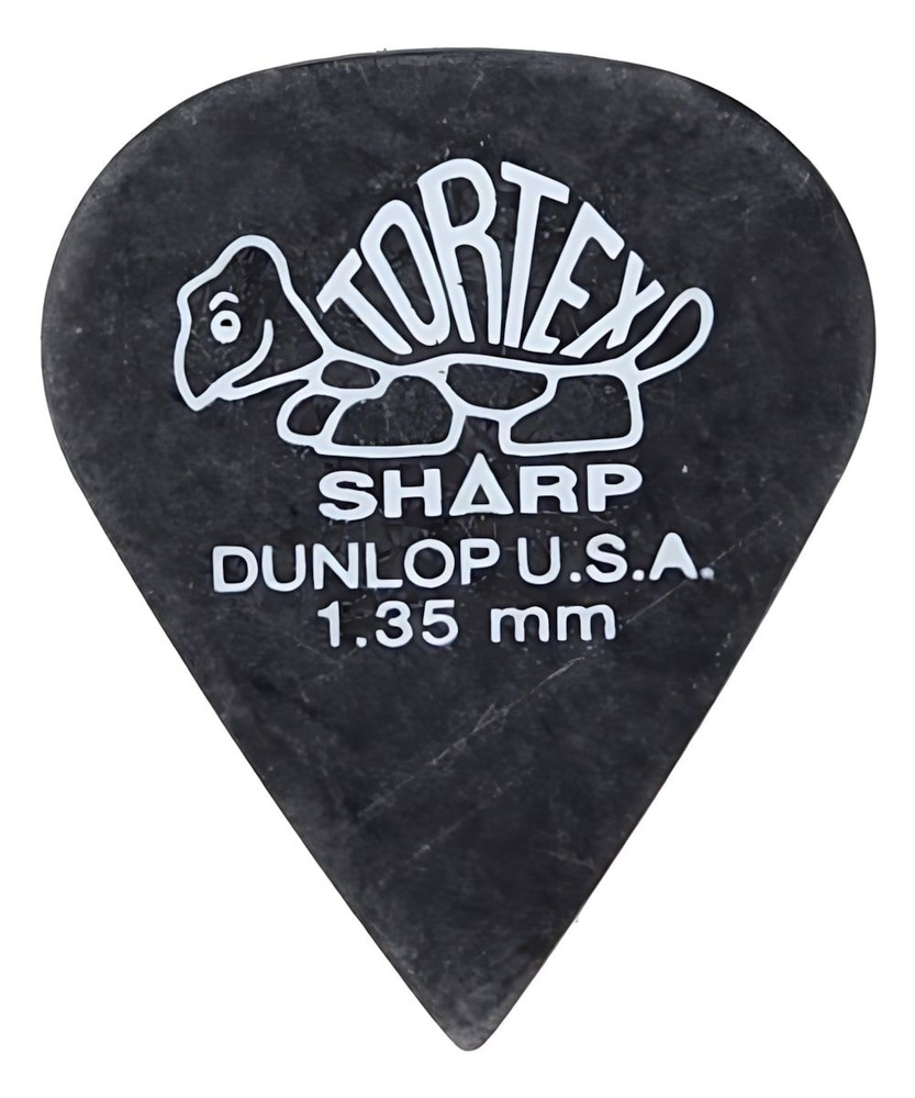 Медиатор dunlop 412r1.35 tortex sharp, 1.35 мм, 1 шт. #1