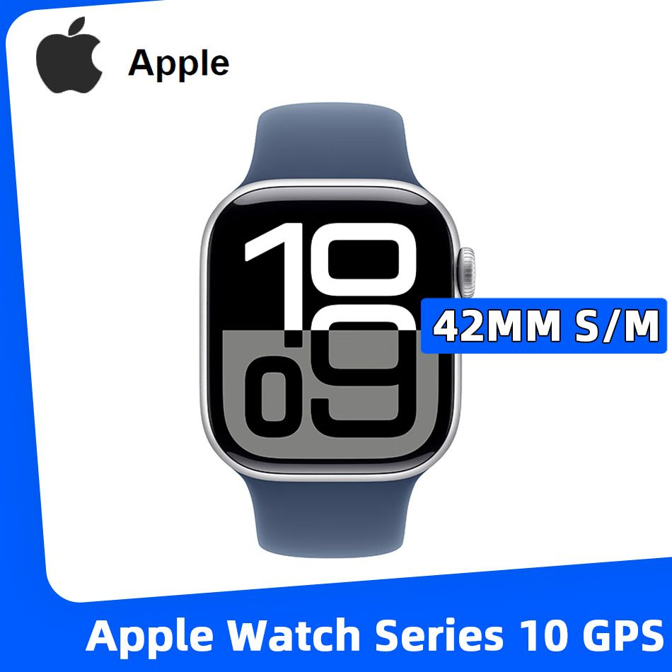 Apple Умные часы Apple Watch Series 10 42mm Версия GPS S/M Aluminium Case MX1J3CH/B, 42mm, Серебро  #1