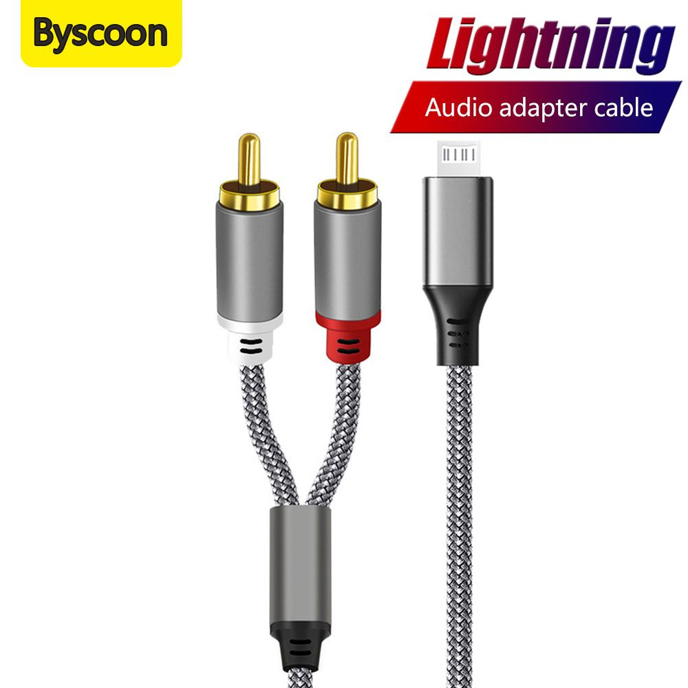 Аудиокабель Apple Lightning/RCA, 1.5 м, серый #1