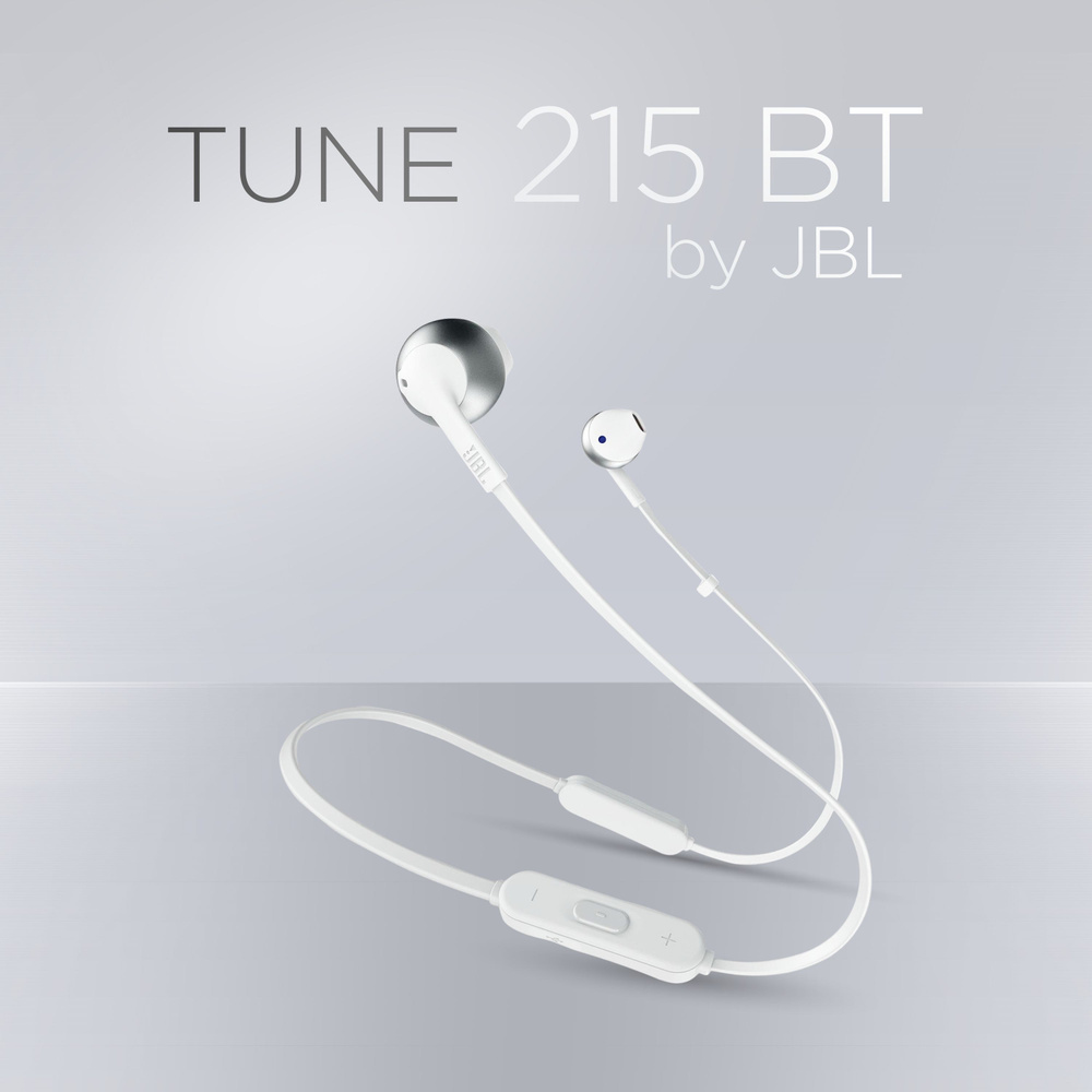 JBL Наушники беспроводные с микрофоном JBL Tune 215BT, Bluetooth, USB Type-C, белый  #1