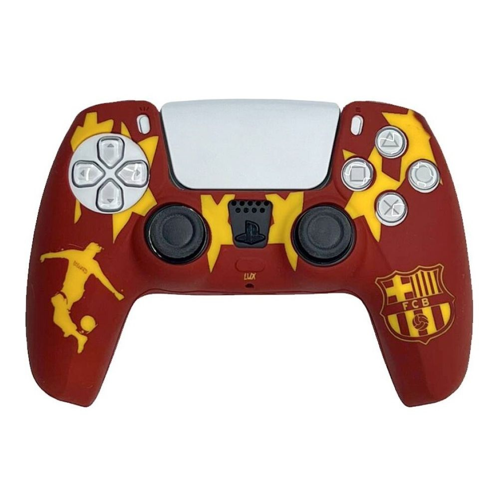 Силиконовый чехол для геймпада Sony DualSense (FC Barcelona) #1