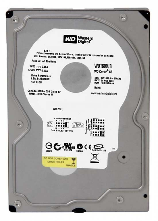 Western Digital 160 ГБ Внутренний жесткий диск (WD1600JB)  #1