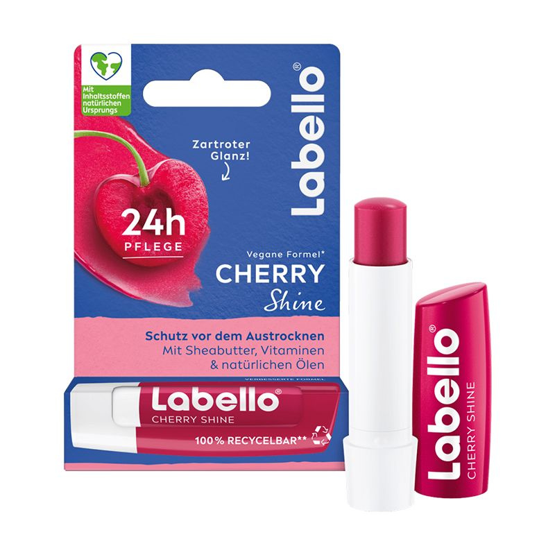 Бальзам для губ Labello Cherry Shine, 24-часовое увлажнение, 4.8g #1