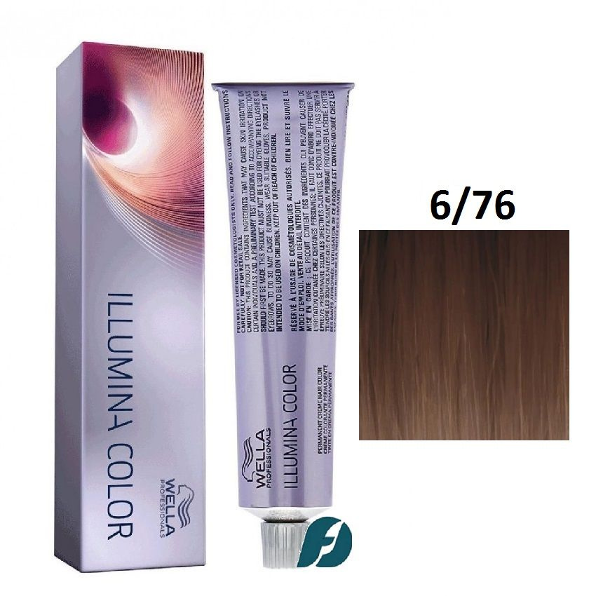 Wella Professionals Illumina Color 6/76 Крем-краска для волос - Темный блонд коричнево-фиолетовый, 60мл #1