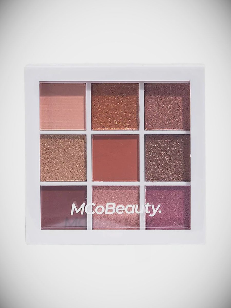 MCOBEAUTY Палетка теней для век Eyeshadow Palette Peachy Nudes, 8 г #1