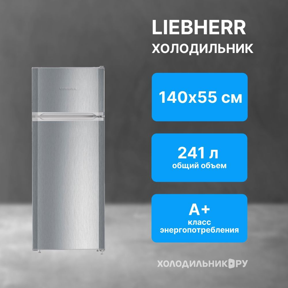 Двухкамерный холодильник Liebherr CTele 2531-26 001 серебристый #1