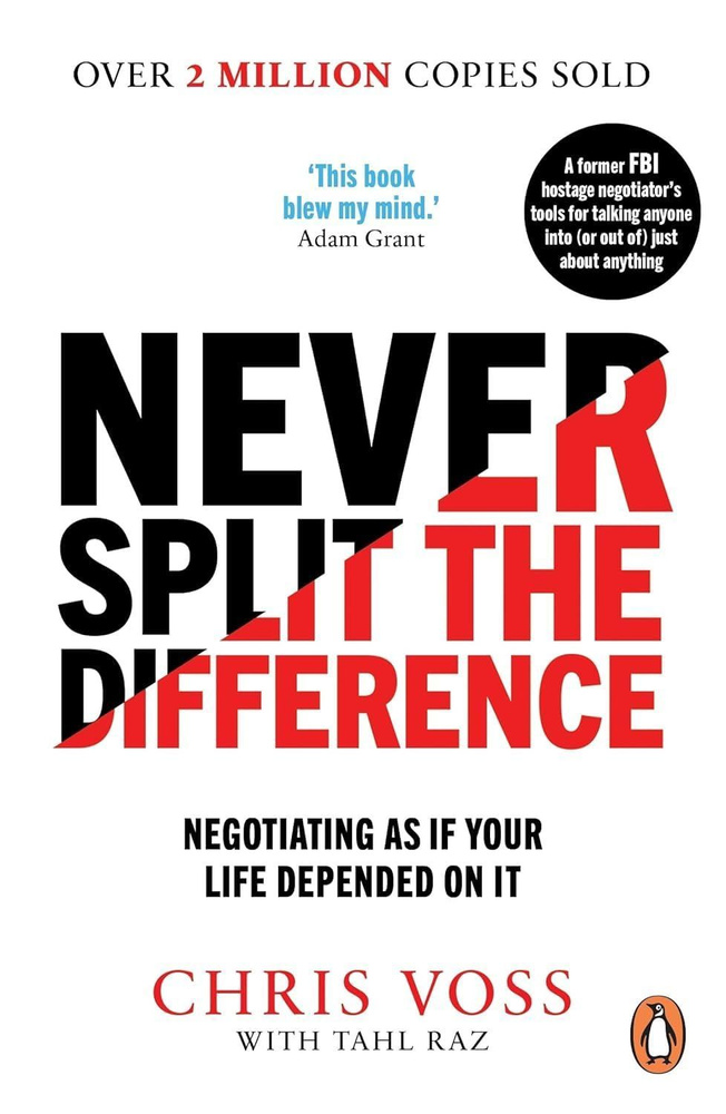 Bestseller_never split the difference chris voss (Paperback) never split the difference #1