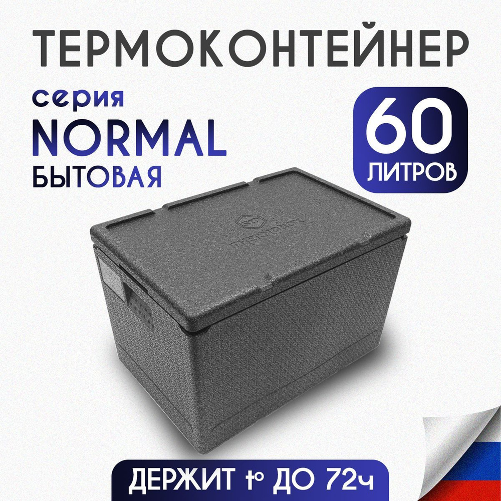 Термоконтейнер для еды/рыбалки/доставки 60 литров NORMAL #1