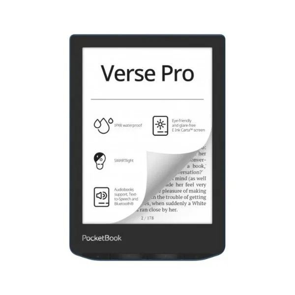 6" Электронная книга 634 Verse Pro, черный, синий #1