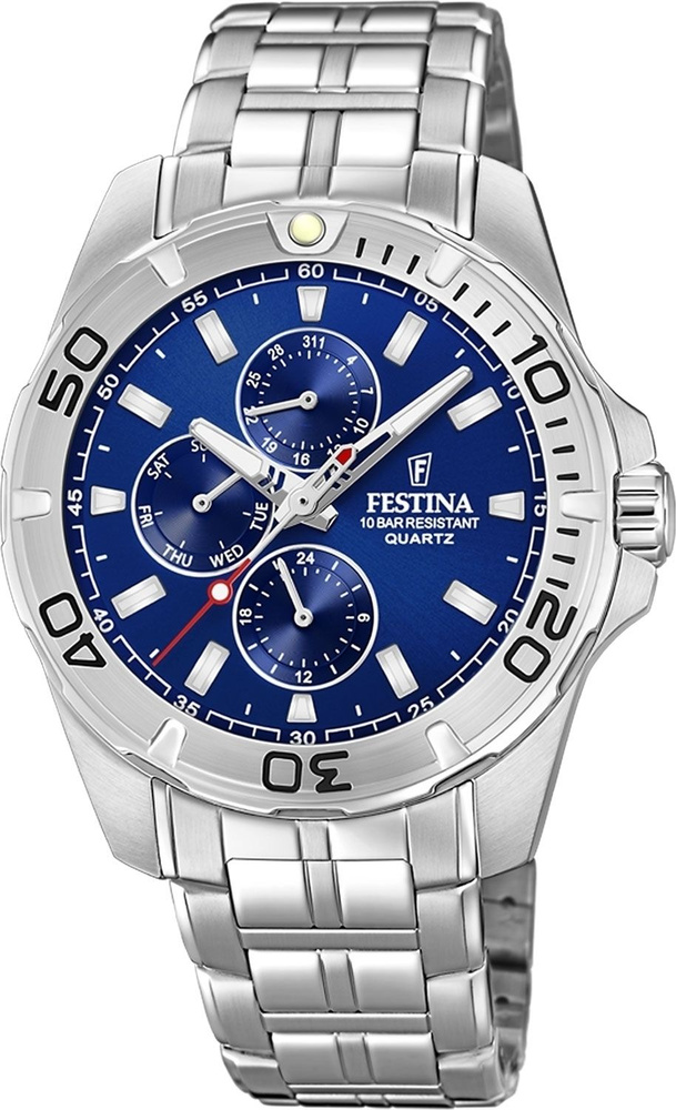 Festina Часы наручные Кварцевые Испанские кварцевые часы Festina Multifuncion F20445/2 на браслете из #1