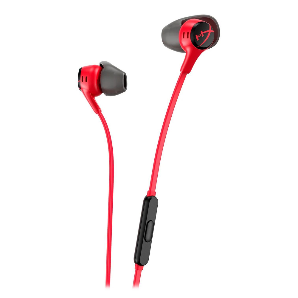 Игровые наушники вкладыши HyperX Cloud Earbuds II (красный цвет) #1