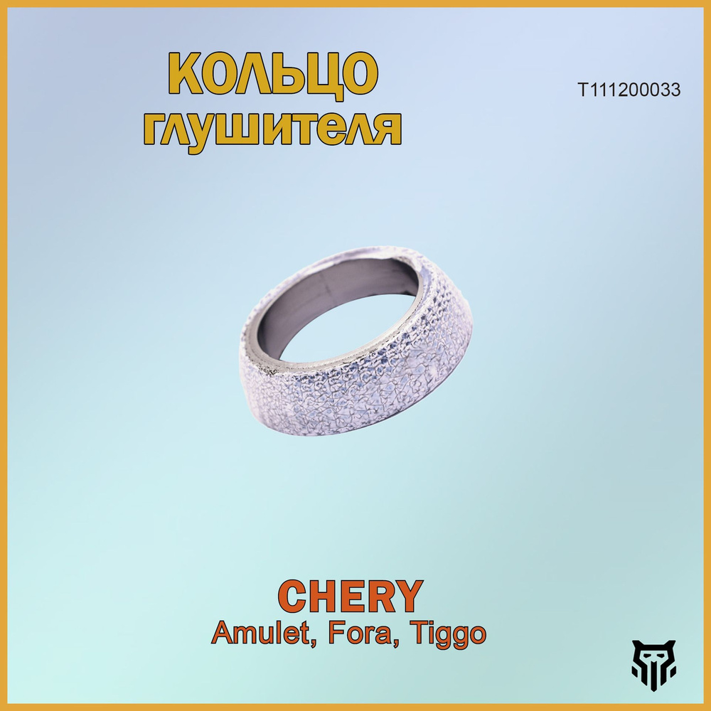 Кольцо глушителя BR.SG.3.17 T111200033 Chery Amulet, Fora, Tiggo 1.8/2.0/2.4 54*78*19 #1