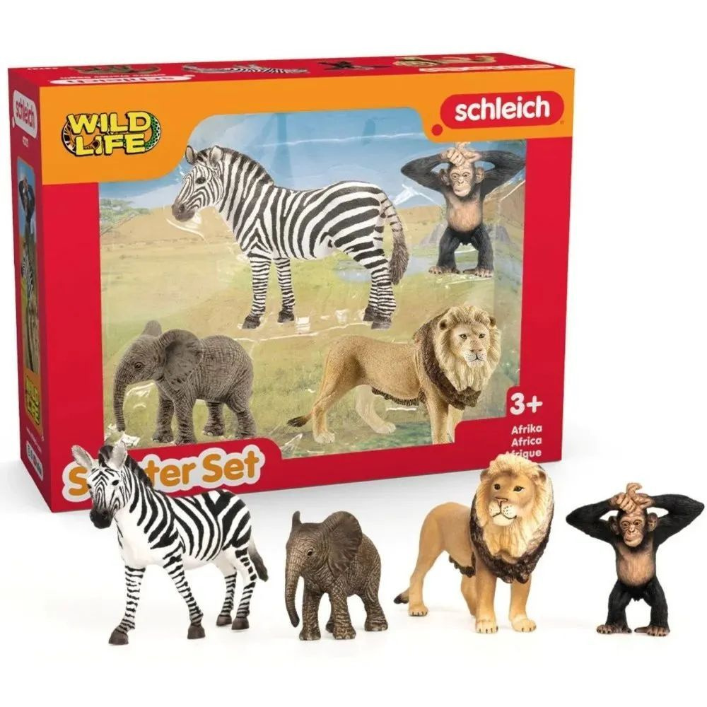 Schleich Wild Life - Животные Африки Набор из 4 фигурок 42721 #1