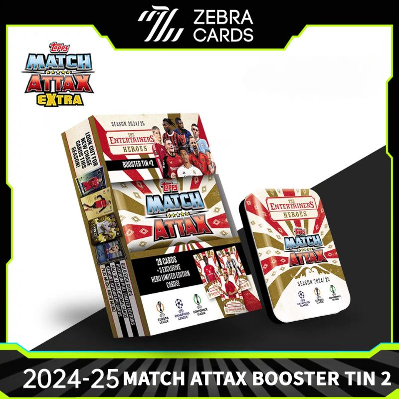 Футбольные карточки Евро 2025 Booster Tin №2 Topps Match Attax Еuro 2024-25 любителям спортивных коллекций #1