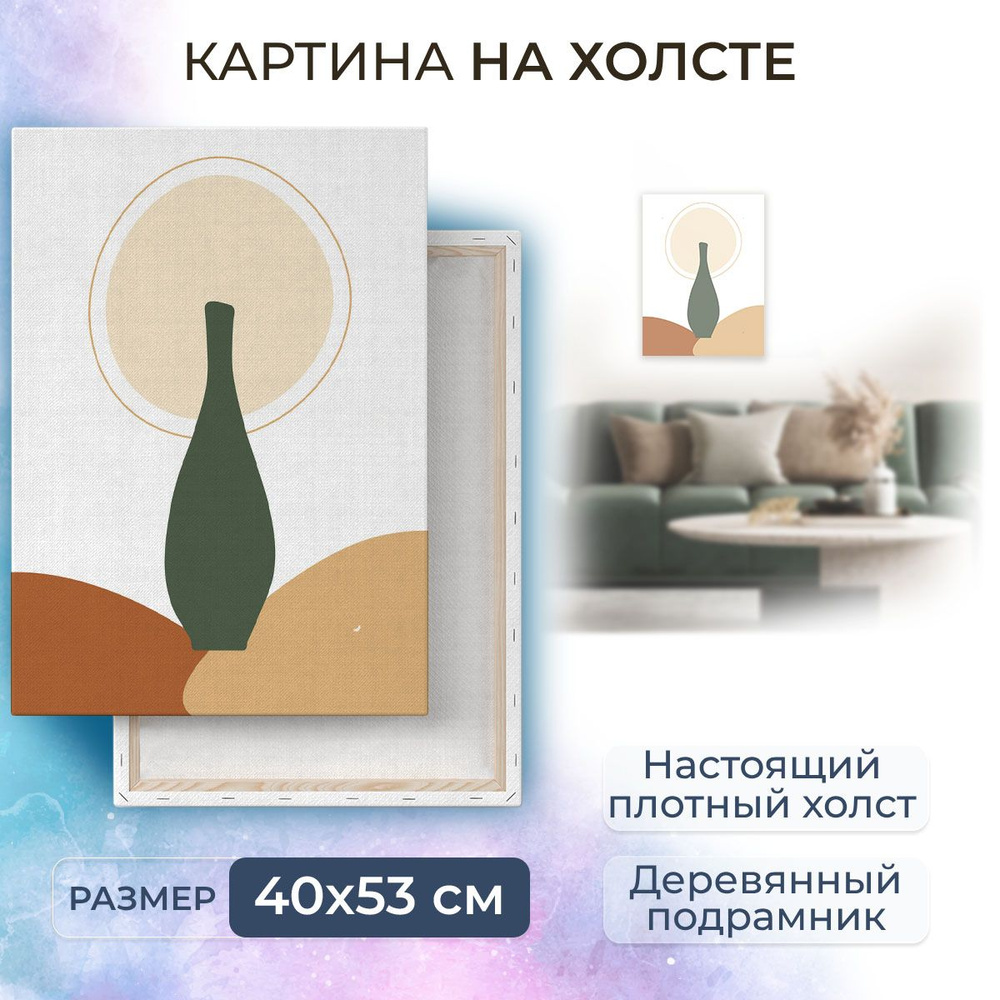 Картина на холсте, репродукция / Абстракция / Размер 40 x 53 см  #1