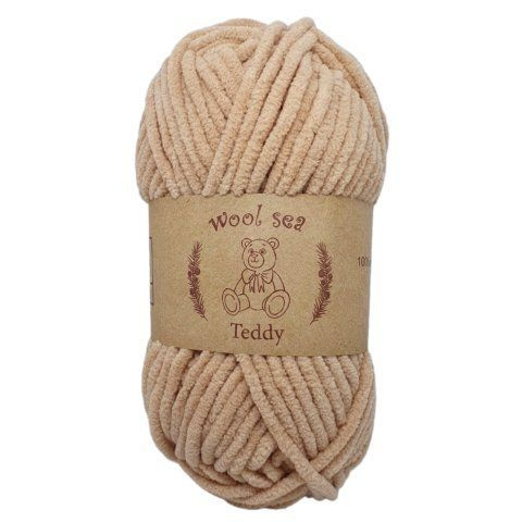 Пряжа Wool Sea Teddy Светло-бежевый (05) 1 моток 50 г/55 м (100% микрополиэстер) вул си тедди  #1