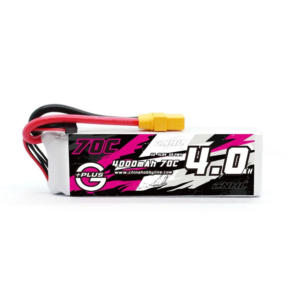 Аккумулятор CNHL Lipo 4S 14,8 В 4000 мАч 70C G+Plus со штекером XT90 #1