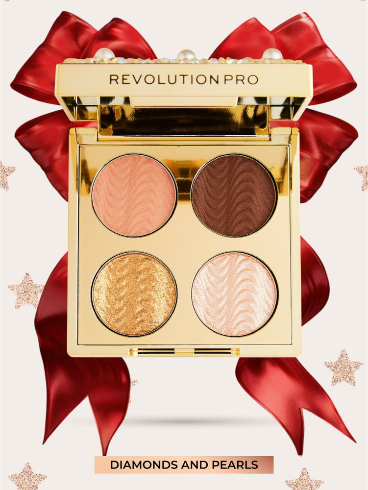 REVOLUTION PRO Палетка теней для век ULTIMATE EYE LOOK PALETTE Diamonds and Pearls, для макияжа глаз #1