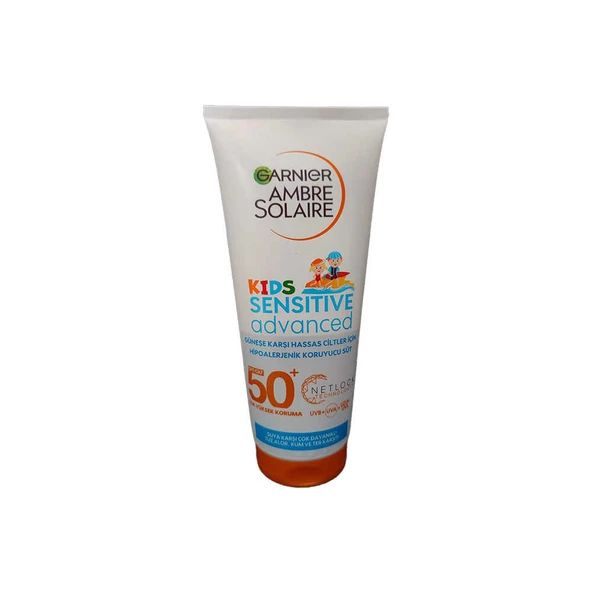 Молоко Garnier Ambre Solaire Kids Sensitive Advanced с молоком SPF50+ 200 мл #1