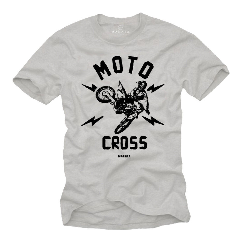 Футболка Mens T-Shirt Print Motocross Biker Helmet Motorcycle Clothing Men Boys- 1 шт #1