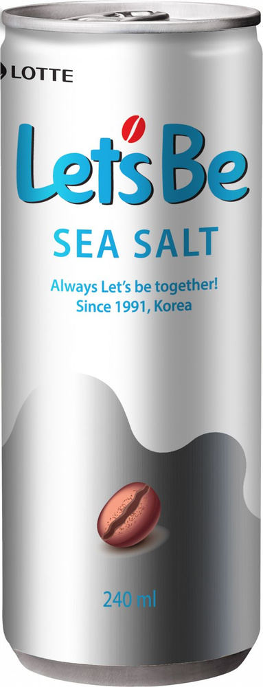 Кофейный напиток Lotte Let's be Sea Salt, (30 шт. по 240 мл) купить на ...