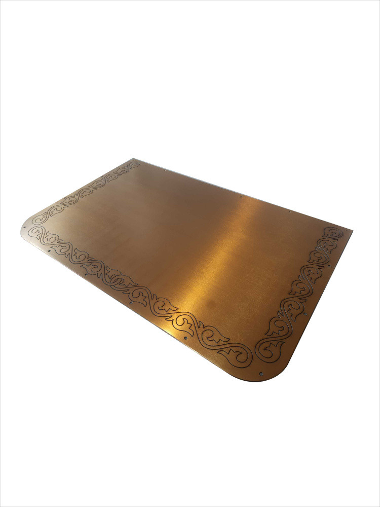 Лист притопочный 70х45см с рисунком Вьюнок из натуральной латуни (медно ...