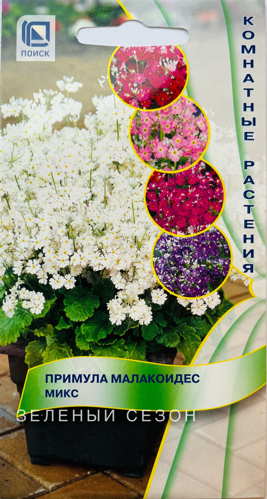 Примула Малакоидес Микс, 1 уп /0,01г, семена Поиск #1